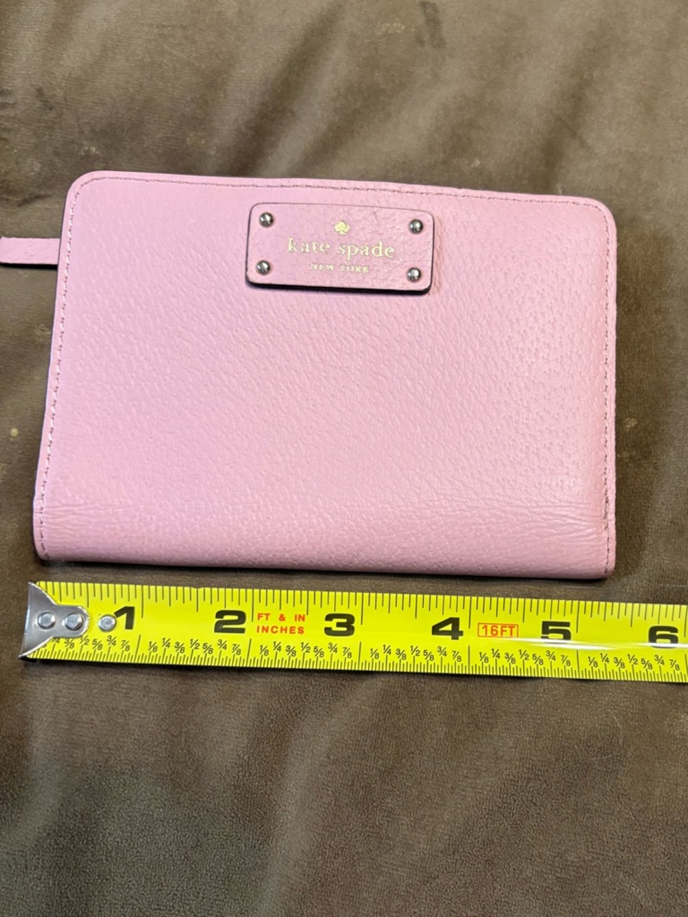 kate♠️spade pink pebbled leather wallet - Picture 15 of 16